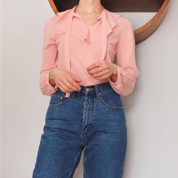 Vintage Tie Blouse - Picture 4 of 6